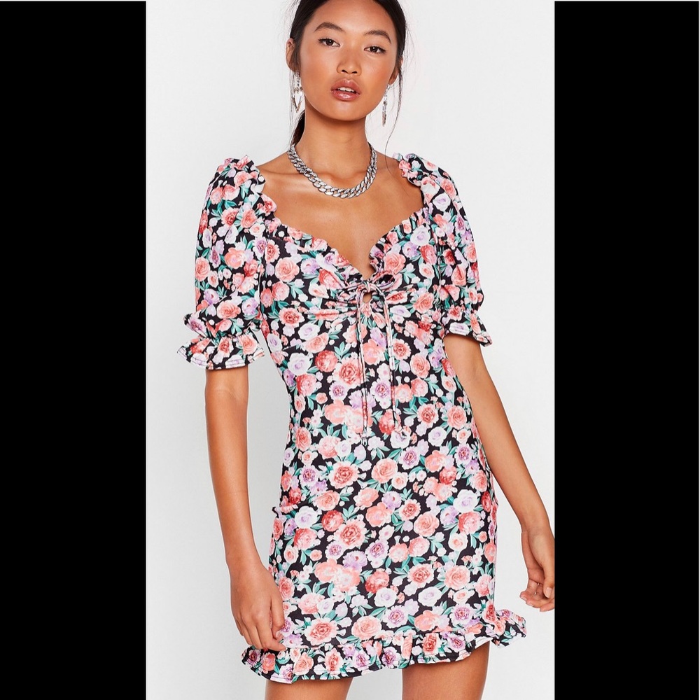 NWT NastyGal Floral Mini